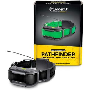 جهاز استقبال إضافي Dogtra Pathfinder بطول 9 أميال و21 كلبًا قابل للتوسيع مقاوم للماء وتتبع نظام تحديد المواقع العالمي (GPS) وتدريب طوق إلكتروني مع معدل تحديث لمدة ثانيتين، بدون رسوم اشتراك، وخريطة قمر صناعي مجانية in Kuwait