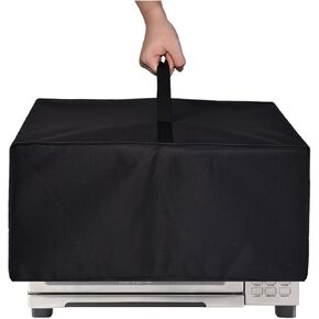 Heavy Duty Premium Fabric Toaster Oven Dust Cover,Compatible With Nuwave Bravo/Bravo XL Pro 30QT Air Fryer Toaster Smart Oven (Black)