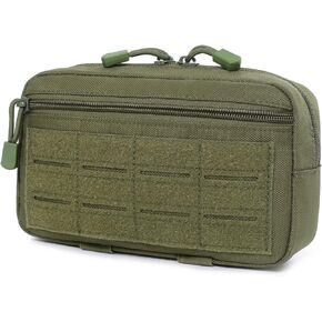 Tactical Molle Horizontal Admin Pouch Multi-Purpose Laser-Cut EDC Tool Pouch Bag