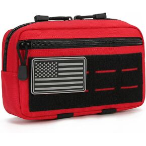 Tactical Molle Horizontal Admin Pouch Multi-Purpose Laser-Cut EDC Tool Pouch Bag