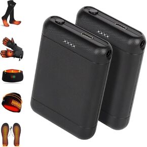 Amiable 7.4V 3000mAh Li-Polymer Rechargeable Batteries, Heated Slippers Battery Pack,Suitable for Heated Gloves Heated Socks, Extended Battery for Heated Hat, Heated Hand Muff, Heated Waist Belts