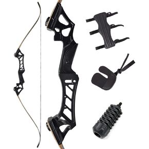 Archery 60 Inch Recurve Bow Aluminum Takedown Recurve Bow 30-70lbs Hunting Bow Adult Longbow Kit for Hunting Shooting Practice