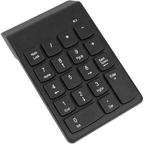gernie Wireless Number Pad USB Small High Keycap Keypad for Mini Receiver Keyboard Digital Black Numeric Keypad Miniature Numeric Keyboard Number Keyboard Numerical Keypad Number Keypad
