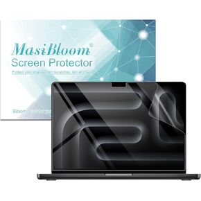2 Pack Screen Protector for 2024 MacBook Pro 14 inches M4 Chip A3112 A3185 A3401 Clear High Definition Anti Scratch 5H Hardness Filter Laptop Protector Accessories