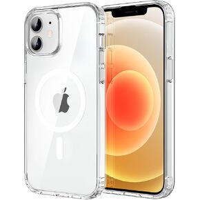 CACOE Magnetic Case for iPhone 13 & iPhone 14 6.1 inch-Compatible with MagSafe & Magnetic Car Phone Mount,Not Yellowing Anti-Scratch (Clear)