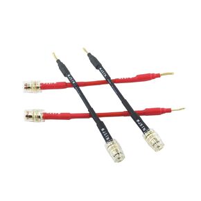 WJSTN Flex Pin Banana Plugs to 4mm Female Banana Jack Speaker Audio Adapter for Spring Loaded Terminals Amplifier Speaker Sound Systems 4Pack