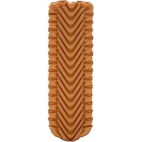 Klymit Insulated Static V Lite ECO Sleeping Pad Lightweight 4-Season Inflatable Camping Pad - BlueSign Approved Fabric