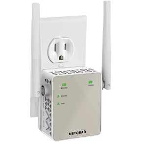 NETGEAR Dual-Band WiFi 5 Range Extender (EX6170) – Coverage up to 1,500 sq. ft., 25 Devices with AC1200 (up to 1200Mbps Speed) – Wireless Signal Booster & Repeater - Compact Wall Plug Design – White