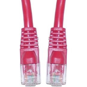 Offex Cat5e Ethernet Crossover Cable, Snagless/Molded Boot, 10-Foot, Red (OF-10X6-33710)