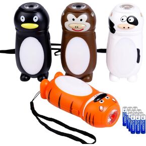 KunHe 4 Pack Stocking Stuffers Christmas Gifts Kids Small Mini LED Flashlight Camping Essentials for KidsToddlers Lantern Flashlight Cute Flashlight Girls Boys Gift to Christmas