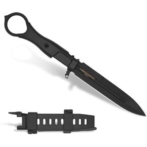 Extrema Ratio - Misericordia (Black), Bohler N690 steel blade 4 mm thick, hardened to 58 HRC, black burnished finish, lightweight ergonomic handle, made in Italy