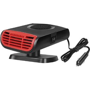 سخان السيارة 12 فولت 150 وات، سخان السيارة التلقائي المحمول، سخان السيارة 2 في 1، سخان قابل للدوران 360 درجة، يتم توصيله بولاعة السجائر، مزيل الضباب بسرعة، مزيل الضباب التلقائي للسيارة in Kuwait