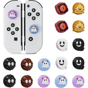 JINGDU 16PCS Switch Thumb Grip Caps Compatible with Switch/OLED/Lite Joycon, Silicone Switch Joystick Covers for Switch Joy Con,Cute Switch Accessories,Animal