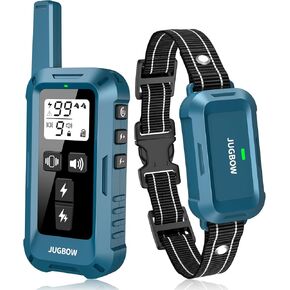 Jugbow Dog Training Collar - 4200FT Training Collar with Remote for 5-120 lb Small Medium Large Dogs, Rechargeable Waterproof IPX8 E Collars with Beep (1-3) Vibration(1-3) Safe Static(0-99)