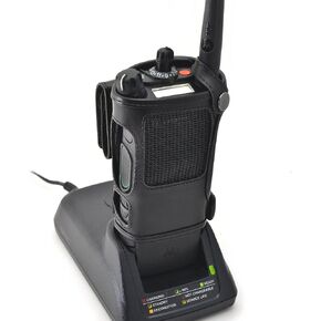 Turtleback Motorola APX 8000 Carry Holder Case, Black Leather Holster for First Responders