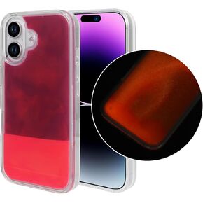 Losin Fluorescent Case Compatible with iPhone 16 Pro Quicksand Case Liquid Glow Sand Phone Case Luxury Glow in The Darkness Noctiluncent Liquid Luminous Sand Fashion Luxury Cover for Women and Men