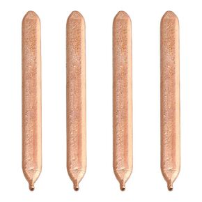 BQLZR Flat Heat Pipe Computer Tube 0.3x0.8x8cm Copper Sink CPU Tube Retrofit Pack of 4