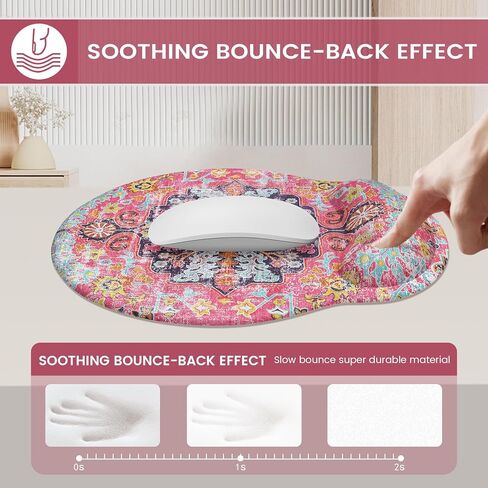 iLeadon Mouse Pad with Wrist Rest Set,Ergonomic Mousepad with Wrist Support in Kuwait