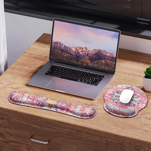 iLeadon Mouse Pad with Wrist Rest Set,Ergonomic Mousepad with Wrist Support in Kuwait