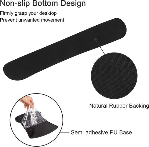 iCasso Mouse Pad and Keyboard Wrist Rest, Wrist Rest for Computer Keyboard, Made of Memory Foam with Wrist Support, Easy Typing and Relieve Wrist Pain Keyboard Pad for Computer, Office (B-Weeds) in Saudi Arabia