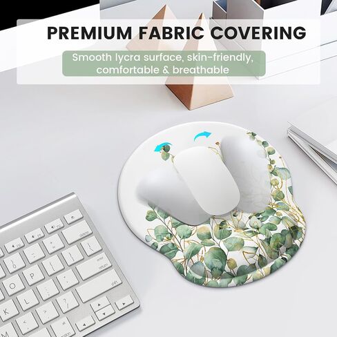iLeadon Mouse Pad with Wrist Rest Set,Ergonomic Mousepad with Wrist Support in Kuwait