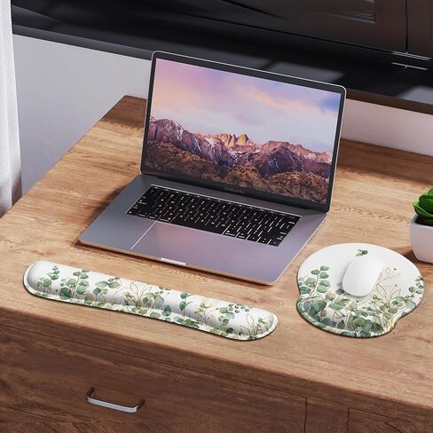iLeadon Mouse Pad with Wrist Rest Set,Ergonomic Mousepad with Wrist Support in Kuwait