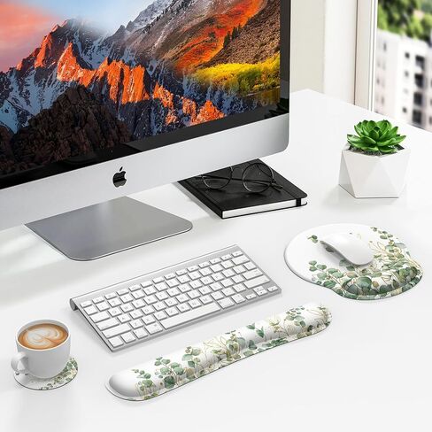 iLeadon Mouse Pad with Wrist Rest Set,Ergonomic Mousepad with Wrist Support in Kuwait
