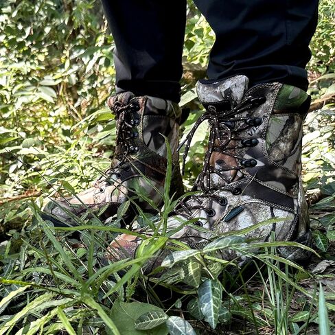 Men's 8" Waterproof Hunting Boots Lightweight Insulated Camo Outdoor Boot, 400g Thinsulate in Saudi Arabia
