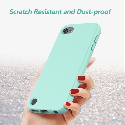 حافظة لجهاز iPod Touch الجيل السابع/السادس/الخامس، حافظة iPod Touch، حافظة سيليكون مقاومة للصدمات [مع واقي شاشة مدمج] حافظة متينة متينة لكامل الجسم لجهاز iPod Touch 7/6/5 (أخضر) in Saudi Arabia