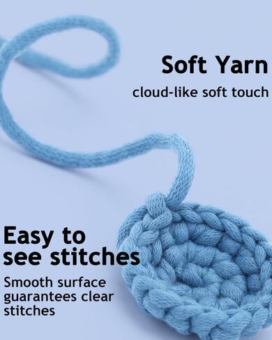 Yarn for Crocheting, Avocado Green Yarn for Knitting, Beginner Friendly, Easy to Use, #4 Medium Weight Yarn with Pattern, Thoughtful Gift for Friends, Family(50g, 55yd) in Kuwait