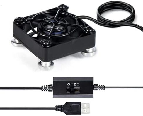 40mm USB Fan USB Ventilator 5V Cooling Fan Compatible for phone flat VR Gear, Aquarium, Roku, Router, Raspberry Pi, Cosplay, Helmet Receiver DVR Playstation Xbox Computer Cabinet Cooling in Saudi Arabia