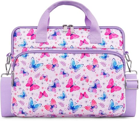 TiMOVO Tablet Sleeve Bag for Kids Girls, 12.5 Inch Tablet Carrying Bag with Shoulder Strap for Fire Tablet, Kindle, iPad, Butterfly in Kuwait