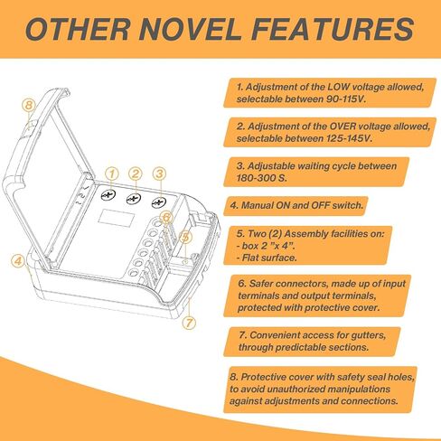 BSEED Wiring Surge Protector, Adjustable Voltage,Power Suppressor Protector with Protected Light Indicators for Refrigerator/TV/Air Conditioning/Computer and Other Home Appliances, 220V 3520W-2Pack in Kuwait