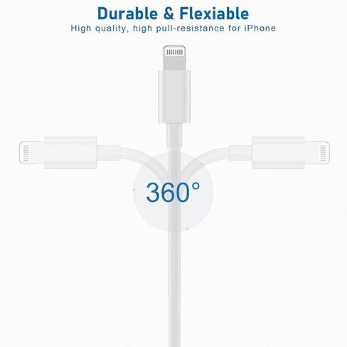 USB C to Lightning Cable 2Pack 10FT Type C Charger Fast Charging Cord Compatible for Apple iPhone 14/14 Pro/14Pro Max/13/13 Pro/12/12 Pro/11/11 Pro/XR/XS/X/8/8 Plus/iPad MFi Certified in Saudi Arabia