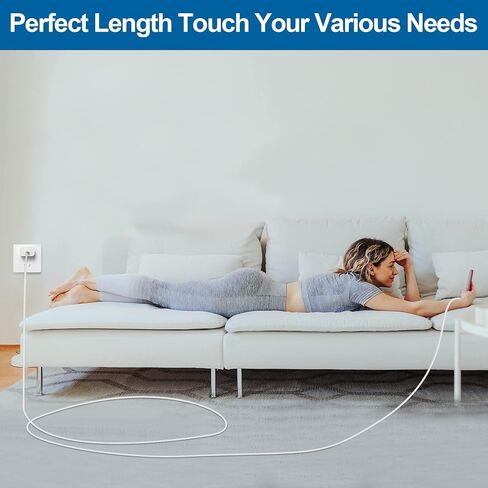 USB C to Lightning Cable 2Pack 10FT Type C Charger Fast Charging Cord Compatible for Apple iPhone 14/14 Pro/14Pro Max/13/13 Pro/12/12 Pro/11/11 Pro/XR/XS/X/8/8 Plus/iPad MFi Certified in Saudi Arabia