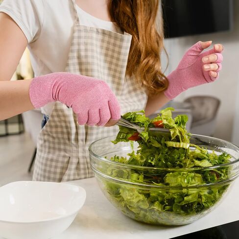 Duerer Arthritis Gloves Women Men, Carpal Tunnel, Rheumatiod, Tendonitis, Fingerless Hand Thumb Compression Gloves in Kuwait
