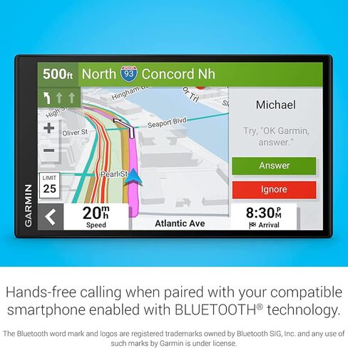 جهاز ملاحي للسيارة Garmin DriveSmart 66 مقاس 6 بوصات (010-02469-00) | نموذج الشريك الرسمي للولايات المتحدة الأمريكية | حزمة مع شاحن سيارة USB in Saudi Arabia