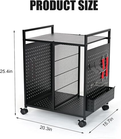 Mythinglogic Gaming Station Organizer, Metal Video Game Controller Holder, Game Organizer Storage Rack for PS5/PS4/Xbox/Switch/Headsets/Gamepads/Gaming Accessories, Black in Saudi Arabia