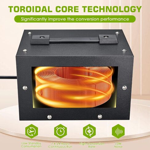 1500W Voltage Converter Transformer Heavy Duty Step Up/Down- 110 / 220V- Circuit Breaker Protection in Saudi Arabia