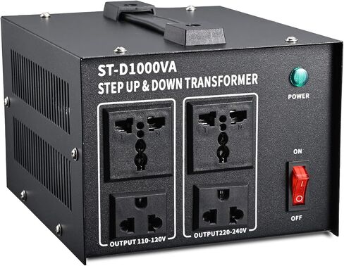1500W Voltage Converter Transformer Heavy Duty Step Up/Down- 110 / 220V- Circuit Breaker Protection in Saudi Arabia