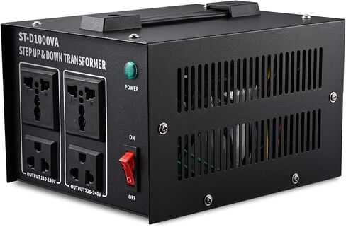 1500W Voltage Converter Transformer Heavy Duty Step Up/Down- 110 / 220V- Circuit Breaker Protection in Saudi Arabia