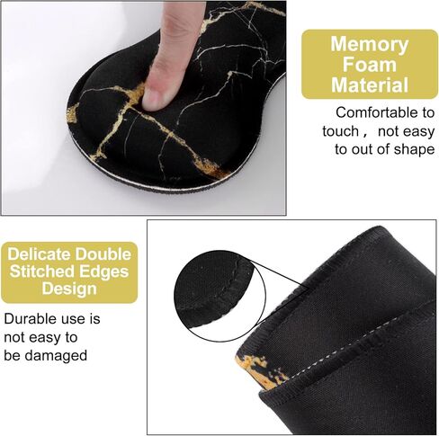 مجموعة حصيرة مكتب iLeadon، لوحة ماوس مع مسند للمعصم + مسند للمعصم للوحة المفاتيح + لوحة ماوس كبيرة + قاعدة، مجموعة لوحة ماوس ألعاب كبيرة 4 في 1 للمكتب المنزلي، فن بوهو ريترو in Kuwait