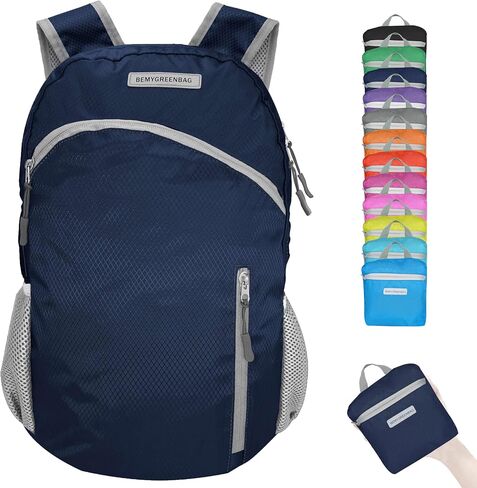 35L Foldable Waterproof Backpack For Outdoor Sports With Inside Wet Clothes Compartment Packable For Multiple Uses Ultra Lightweight Ideal For Hiking Men And Women Travel(Dark Blue) in Saudi Arabia