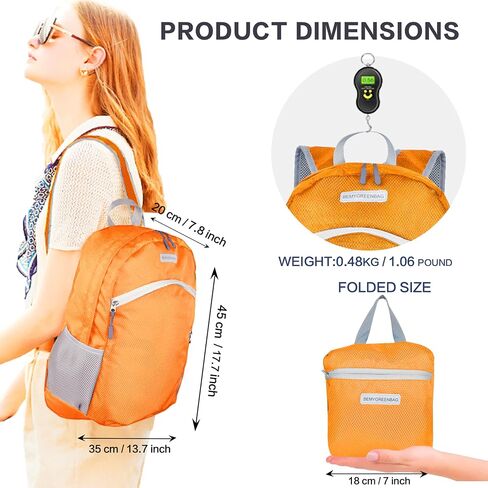 35L Foldable Waterproof Backpack For Outdoor Sports With Inside Wet Clothes Compartment Packable For Multiple Uses Ultra Lightweight Ideal For Hiking Men And Women Travel(Dark Blue) in Saudi Arabia