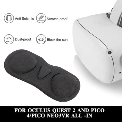 غطاء غبار أسود من JJLFresheners لملحقات Oculus 2، واقي عدسة لغطاء العين VR لقناع Quest 2 S7I8 Eye لعدسة VR، الواقع الافتراضي، ألعاب الكمبيوتر in Saudi Arabia