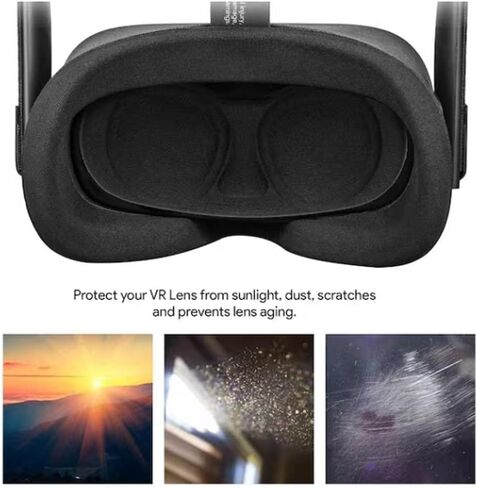 غطاء غبار أسود من JJLFresheners لملحقات Oculus 2، واقي عدسة لغطاء العين VR لقناع Quest 2 S7I8 Eye لعدسة VR، الواقع الافتراضي، ألعاب الكمبيوتر in Saudi Arabia