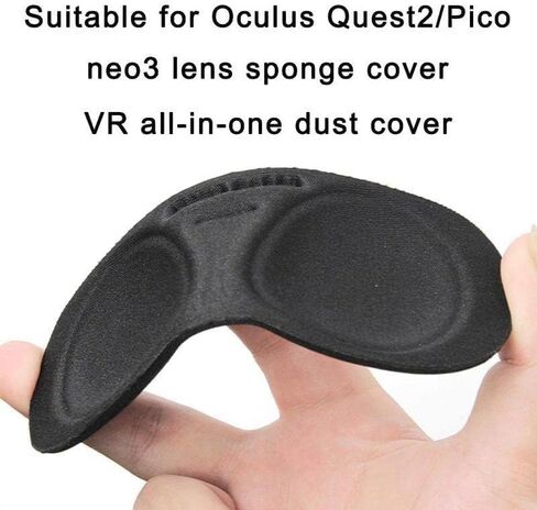 غطاء غبار أسود من JJLFresheners لملحقات Oculus 2، واقي عدسة لغطاء العين VR لقناع Quest 2 S7I8 Eye لعدسة VR، الواقع الافتراضي، ألعاب الكمبيوتر in Saudi Arabia