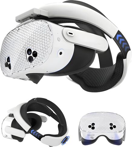 Orzero VR Head Strap Compatible for Quest 3S,Strap Accessories with Head Cushion, Upgarde Elite Strap Comfortable Protective Reduce Pressure – White in Saudi Arabia