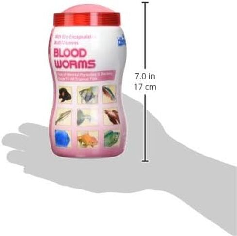 Hikari® Bio-Pure® Freeze-Dried Blood Worms, High-Protein FD Treats for Tropical Fish, 0.42 oz (12g) in Saudi Arabia