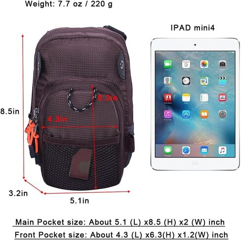 Kylebooker Fly Fishing Chest Pack Lightweight Tackle Storage Pouch Waist Bag in Saudi Arabia
